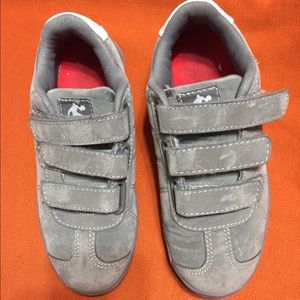 4/$20 AND1 Gray Hook and Loop Suede Tennis Shoes